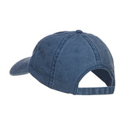 Golden Fish Embroidered Washed Cap