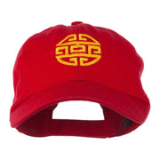 Circular Oriental Design Embroidery Cap