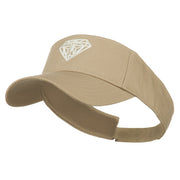 Diamond Outline Embroidered Visor