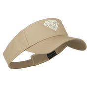 Diamond Outline Embroidered Visor