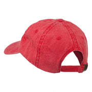 Christmas Hat Ho Ho Ho Embroidered Washed Dyed Cap