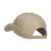 Golden Fish Embroidered Washed Cap