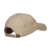 Golden Fish Embroidered Washed Cap