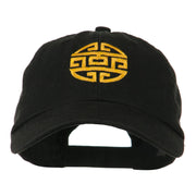 Circular Oriental Design Embroidery Cap