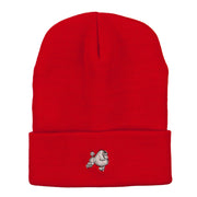 Poodle Dog Embroidered Long Beanie