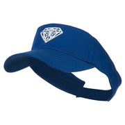 Diamond Outline Embroidered Visor