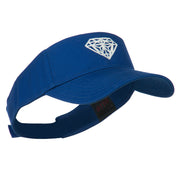 Diamond Outline Embroidered Visor