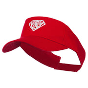 Diamond Outline Embroidered Visor