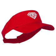 Diamond Outline Embroidered Visor