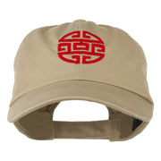 Circular Oriental Design Embroidery Cap