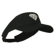 Diamond Outline Embroidered Visor