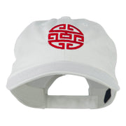 Circular Oriental Design Embroidery Cap