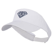 Diamond Outline Embroidered Visor