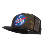 NASA Insignia Patched Camo Mesh Snapback