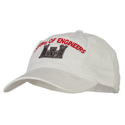 US Army Corps of Engineers Embroidered Washed Buckled Cap