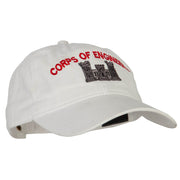 US Army Corps of Engineers Embroidered Washed Buckled Cap