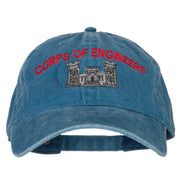 US Army Corps of Engineers Embroidered Washed Buckled Cap