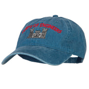 US Army Corps of Engineers Embroidered Washed Buckled Cap