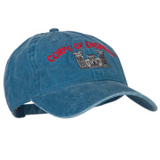 US Army Corps of Engineers Embroidered Washed Buckled Cap