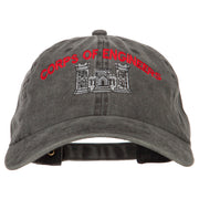 US Army Corps of Engineers Embroidered Washed Buckled Cap