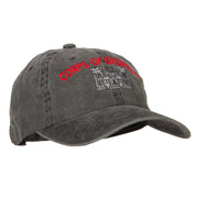 US Army Corps of Engineers Embroidered Washed Buckled Cap