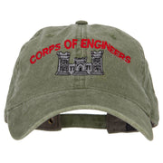 US Army Corps of Engineers Embroidered Washed Buckled Cap