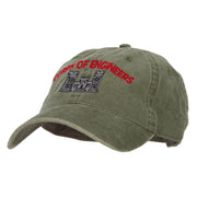 US Army Corps of Engineers Embroidered Washed Buckled Cap