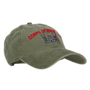 US Army Corps of Engineers Embroidered Washed Buckled Cap