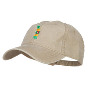 Togo Map Flag Embroidered Washed Cap