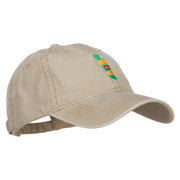 Togo Map Flag Embroidered Washed Cap