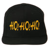 Christmas Letter Ho Ho Ho Embroidered Flat Bill Cap