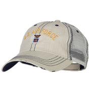 US Air Force Embroidered Low Profile Cotton Mesh Cap