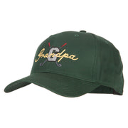 Golf Grandpa Embroidered Solid Cotton Pro Style Cap