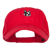 Boston Terrier Dog Face Embroidered Cap