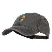 Togo Map Flag Embroidered Washed Cap