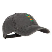 Togo Map Flag Embroidered Washed Cap