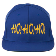 Christmas Letter Ho Ho Ho Embroidered Flat Bill Cap