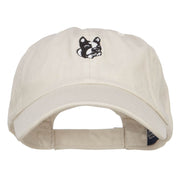 Boston Terrier Dog Face Embroidered Cap