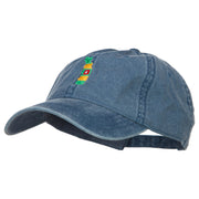 Togo Map Flag Embroidered Washed Cap