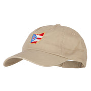 Ohio State Flag Map Embroidered Low Profile Cotton Cap