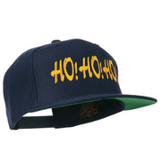 Christmas Letter Ho Ho Ho Embroidered Flat Bill Cap