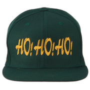 Christmas Letter Ho Ho Ho Embroidered Flat Bill Cap