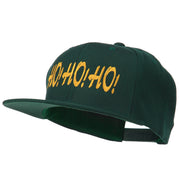 Christmas Letter Ho Ho Ho Embroidered Flat Bill Cap