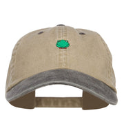 Mini Frog Embroidered Washed Cap