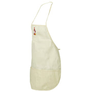 Italian Wine and Cheese Embroidered Solid Chef's Apron - Natural OSFM