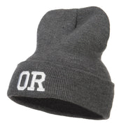 OG Oregon State Embroidered Long Beanie