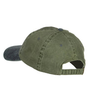 Mini Frog Embroidered Washed Cap