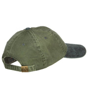 Mini Frog Embroidered Washed Cap