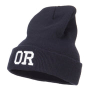 OG Oregon State Embroidered Long Beanie