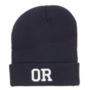 OG Oregon State Embroidered Long Beanie